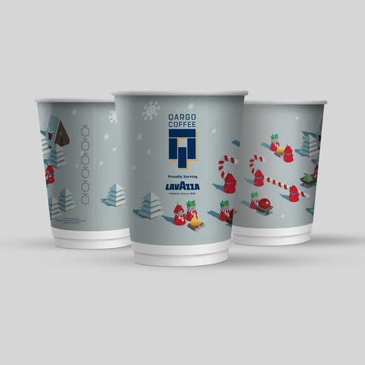 Double Wall Hot Cup 12Oz/ Seasonal (XMAS)